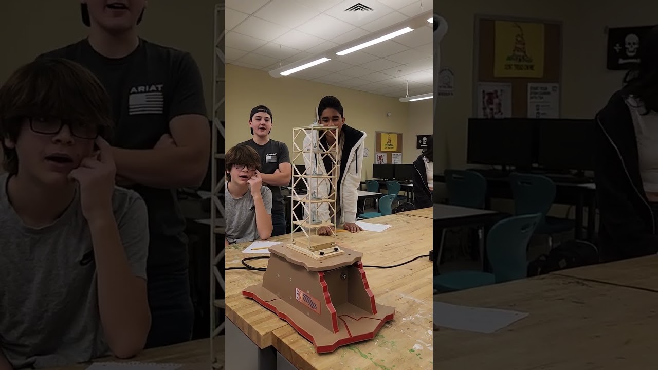 Figure 4: Working Model Setup, Scientific Diagram & Project Prototype for Cross Bracing Shear Core Tall Building Shaker Model