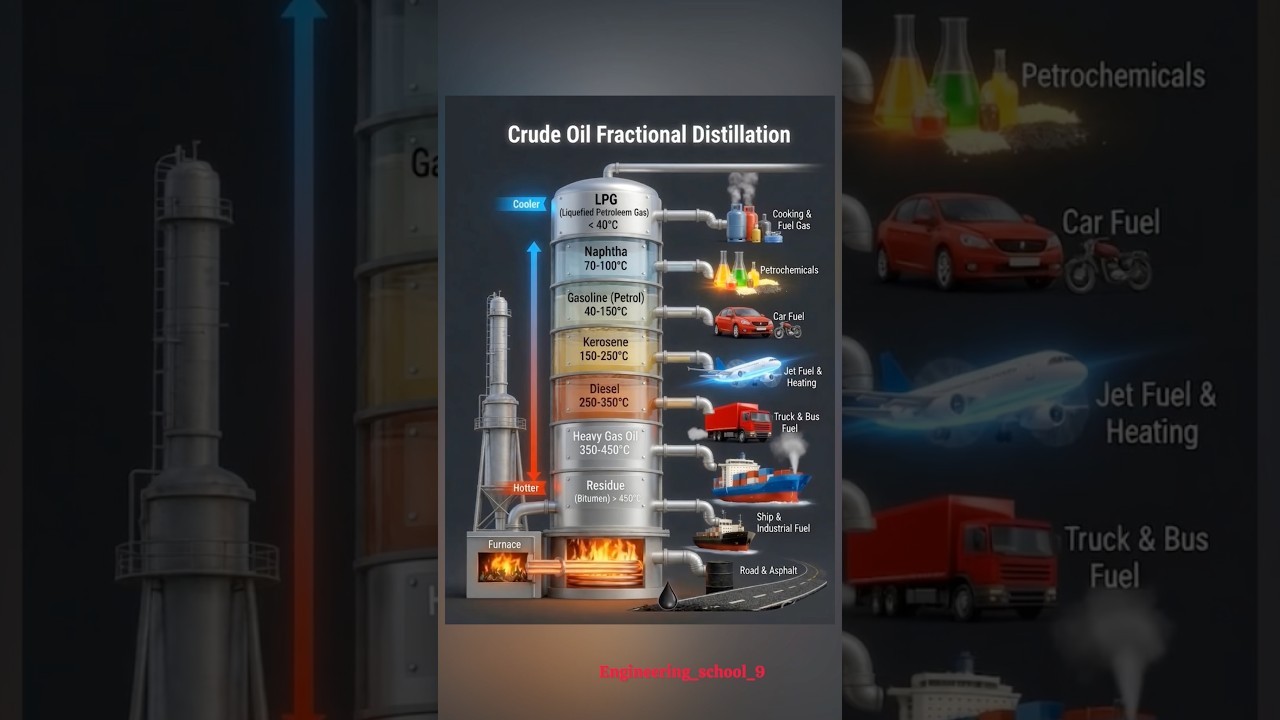 Figure 1: Working Model Setup, Scientific Diagram & Project Prototype for Crude Oil Fractionating Tower Bubble Cap Tray Model