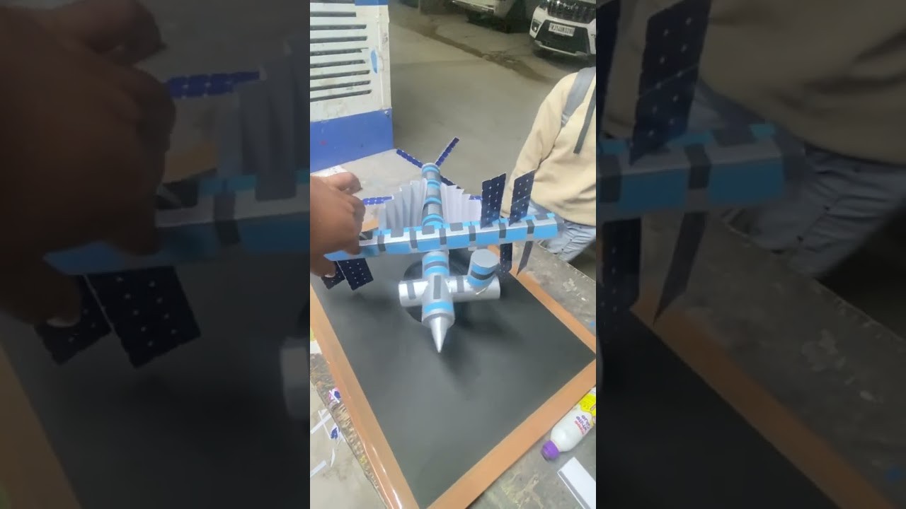 Figure 1: Working Model Setup, Scientific Diagram & Project Prototype for Cubesat Standard One Unit Aluminum Chassis Solar Deployer