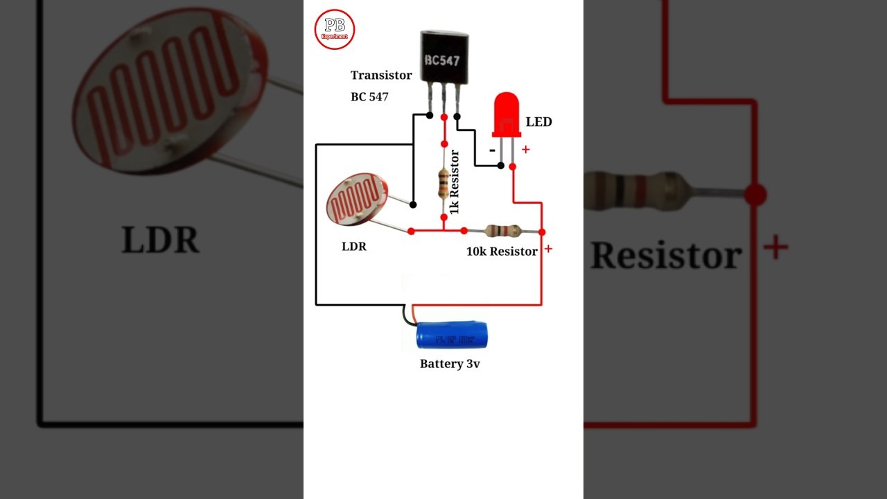 Figure 4: Working Model Setup, Scientific Diagram & Project Prototype for Dark Detector Automatic Night Lamp Using Bc547 Transistor