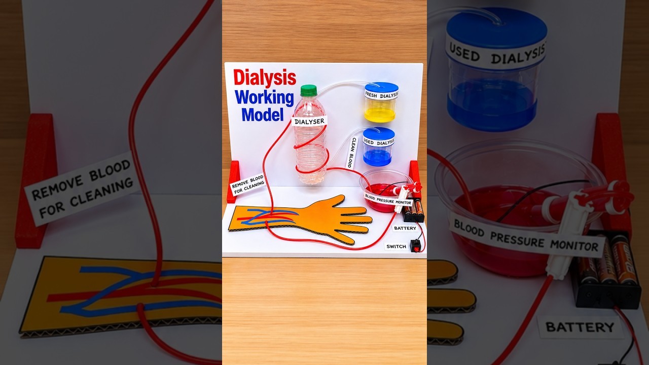 Figure 4: Working Model Setup, Scientific Diagram & Project Prototype for Dialysis Of Colloidal Solution Working Model