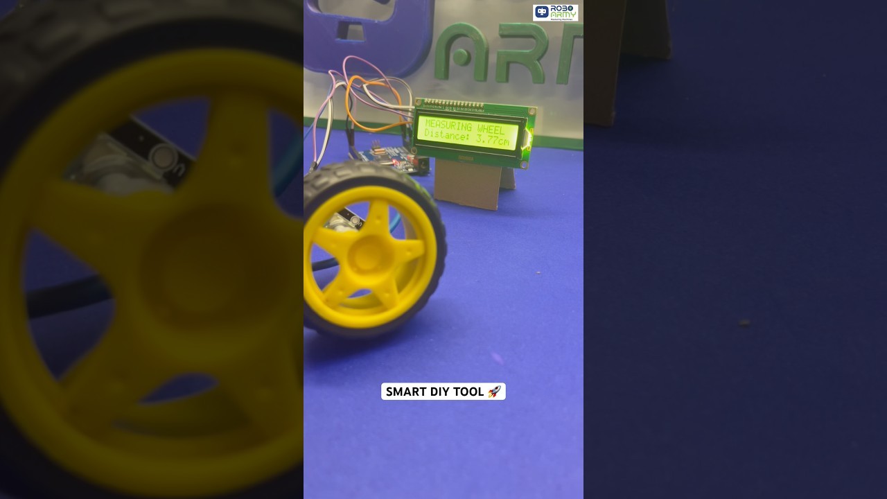 Figure 3: Working Model Setup, Scientific Diagram & Project Prototype for Digital Odometer Wheel Revolution Distance Counter Model