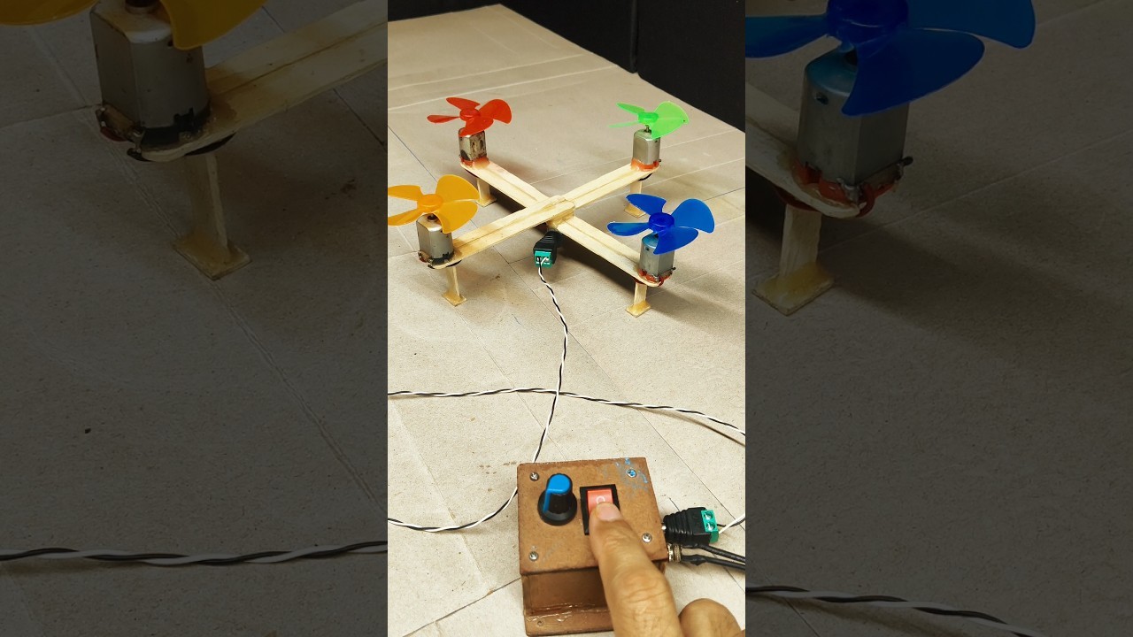 Figure 4: Working Model Setup, Scientific Diagram & Project Prototype for Drone Pesticide Sprayer Working Model