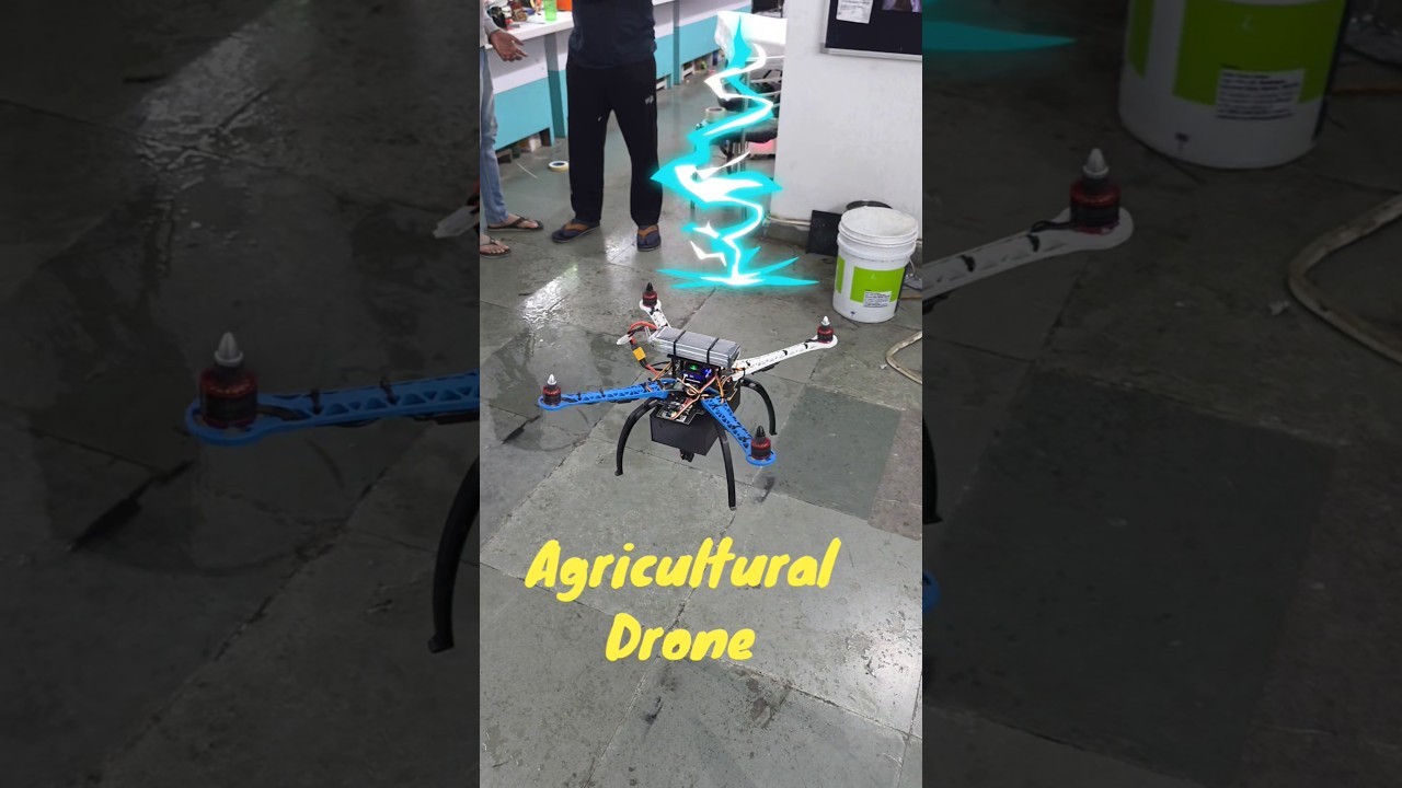 Figure 1: Working Model Setup, Scientific Diagram & Project Prototype for Drone Swarm Crop Monitoring Quadcopter Simulation Model
