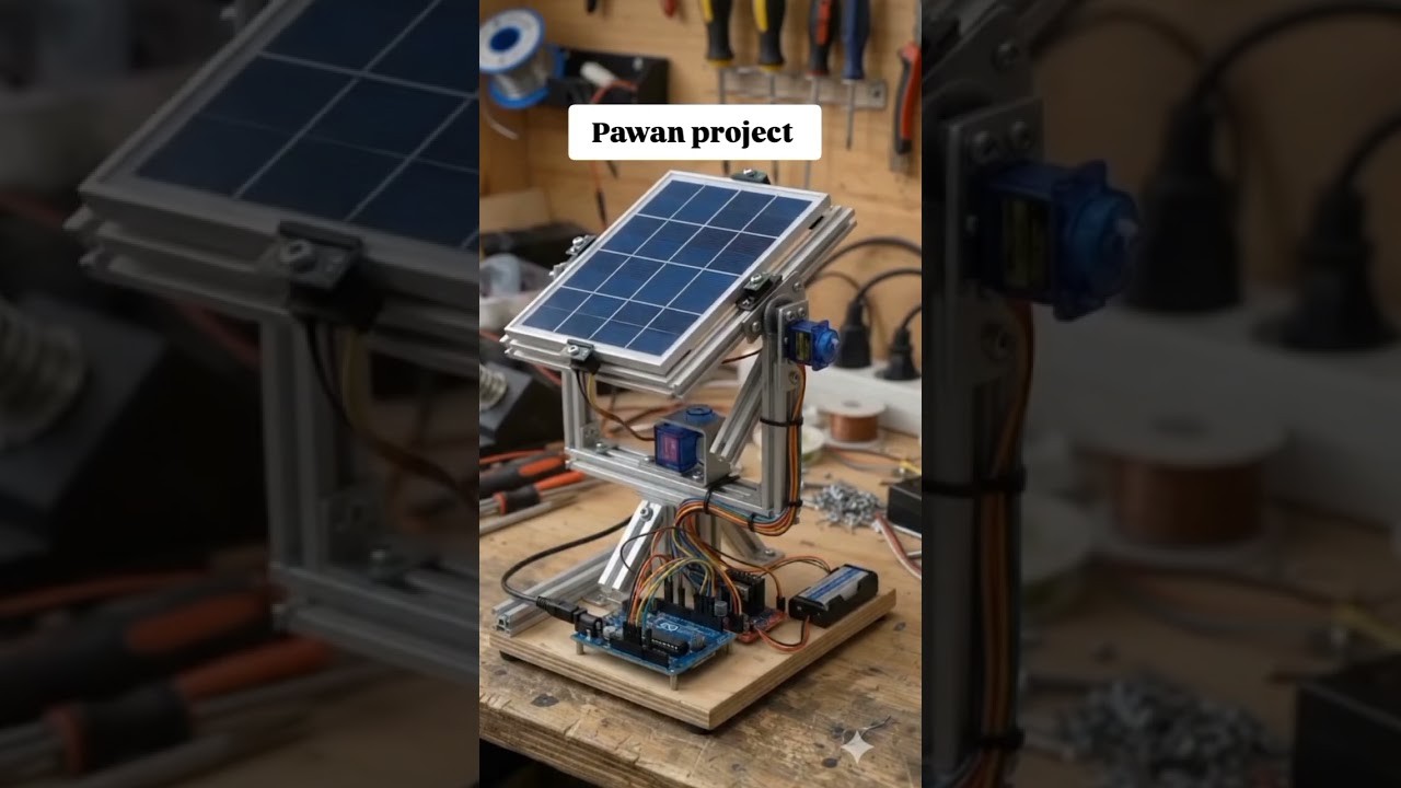 Figure 3: Working Model Setup, Scientific Diagram & Project Prototype for Dual Axis Solar Tracker Working Model