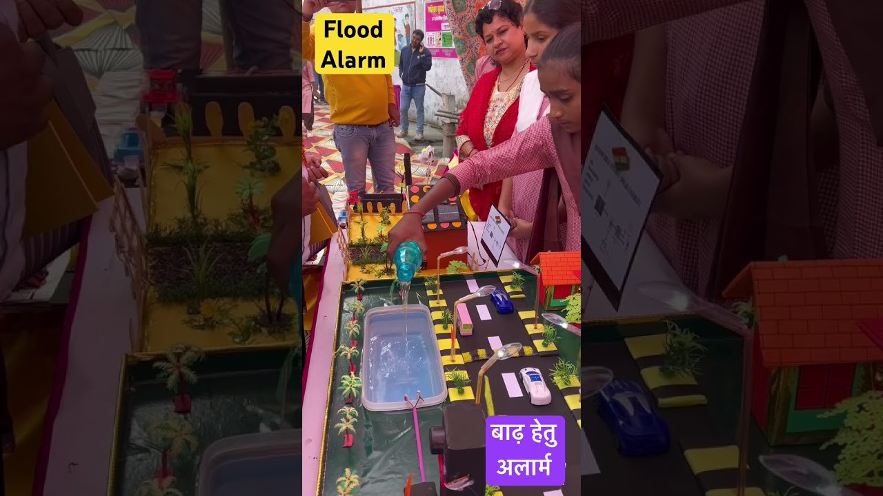 Figure 2: Working Model Setup, Scientific Diagram & Project Prototype for Early Warning River Flood Sensor Float Switch Siren
