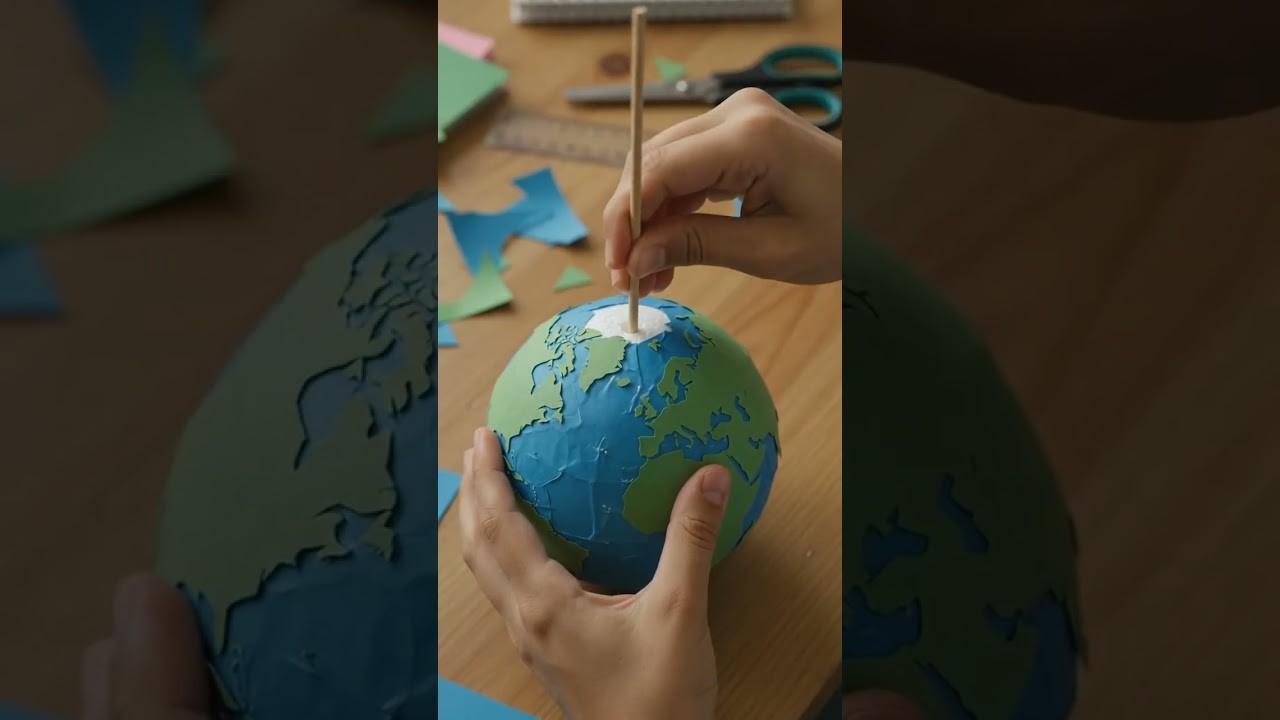 Figure 4: Working Model Setup, Scientific Diagram & Project Prototype for Earth Obliquity And Solstice Equinox Illuminated Globe