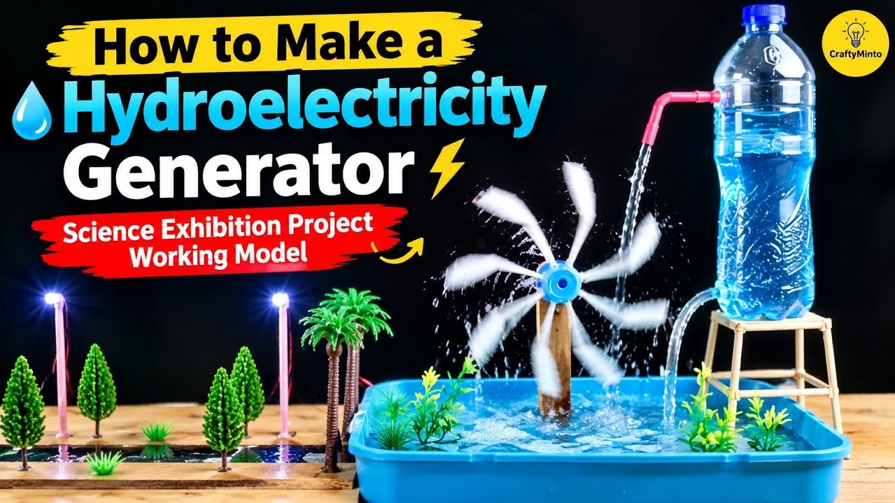 Figure 2: Working Model Setup, Scientific Diagram & Project Prototype for Electricity Generation From Plants Working Model