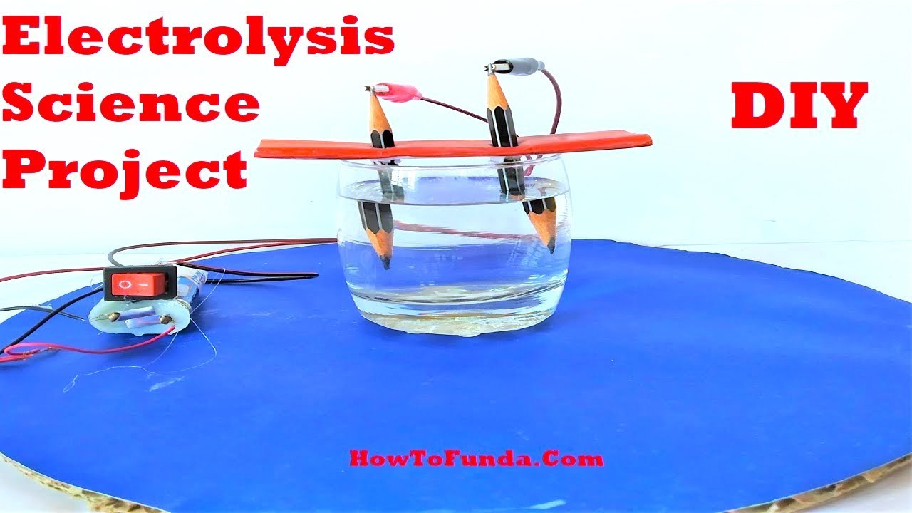 Figure 4: Working Model Setup, Scientific Diagram & Project Prototype for Electrolysis Of Water Working Model