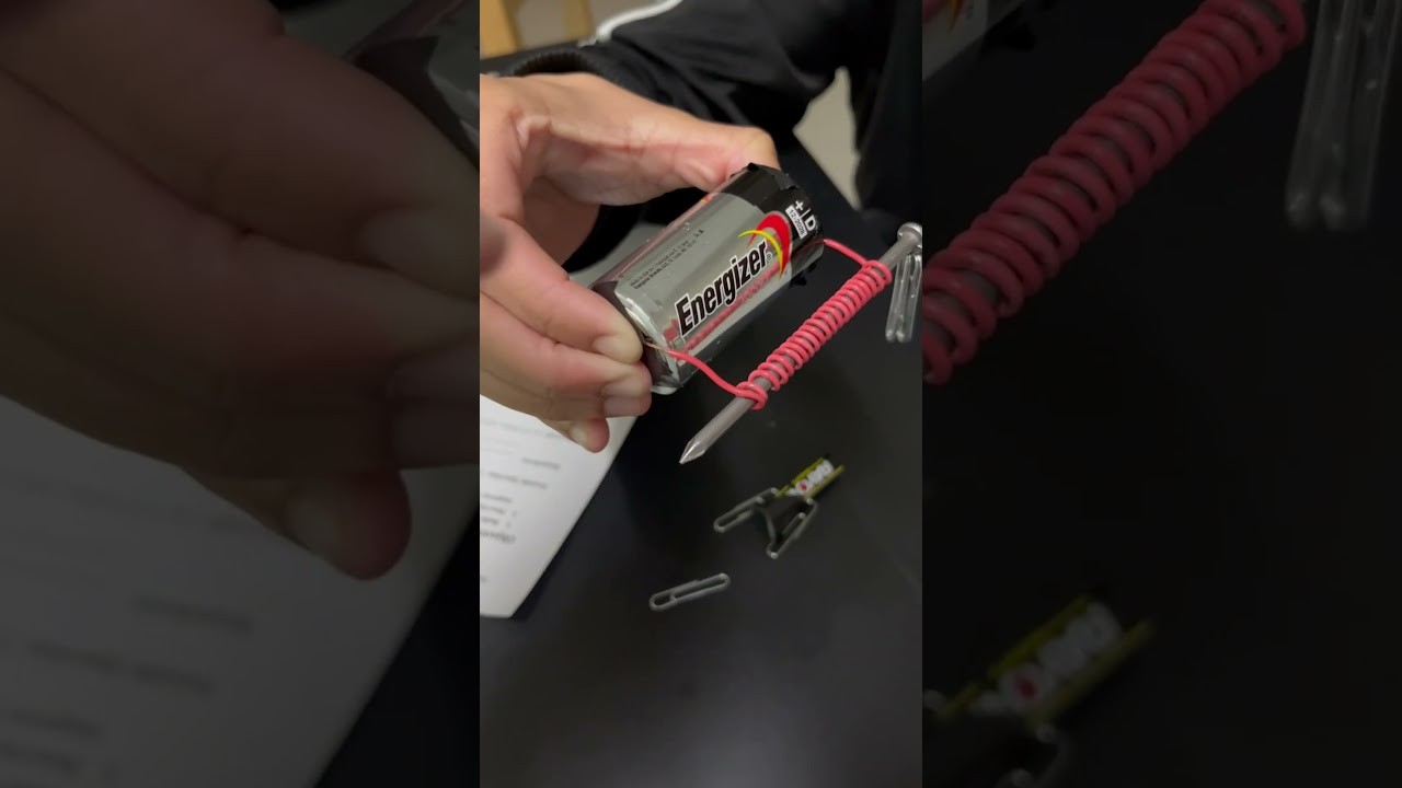 Figure 4: Working Model Setup, Scientific Diagram & Project Prototype for Electromagnet Working Model With Iron Nail
