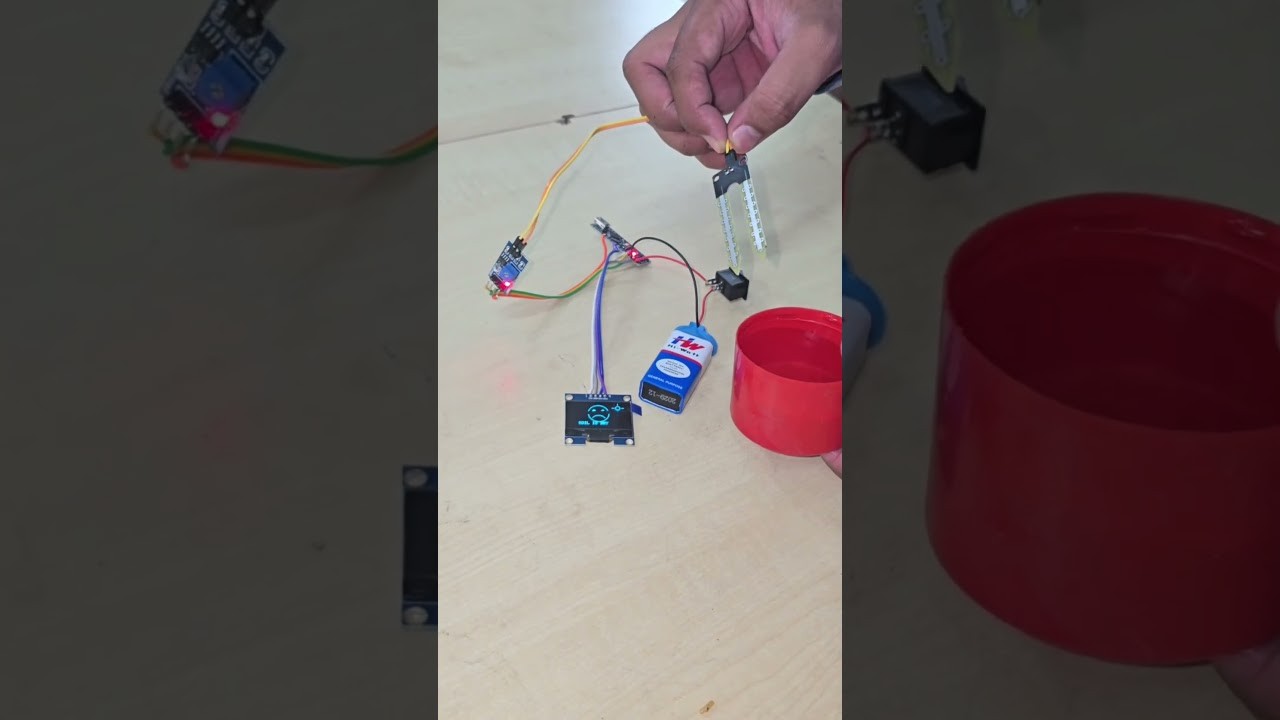 Figure 1: Working Model Setup, Scientific Diagram & Project Prototype for Electronic Grain Moisture Meter Dielectric Cup Probe