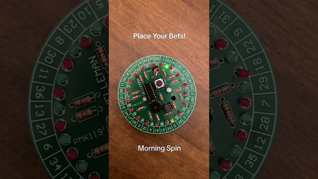 Figure 4: Working Model Setup, Scientific Diagram & Project Prototype for Electronic Roulette Spinning LED Chaser Wheel Model