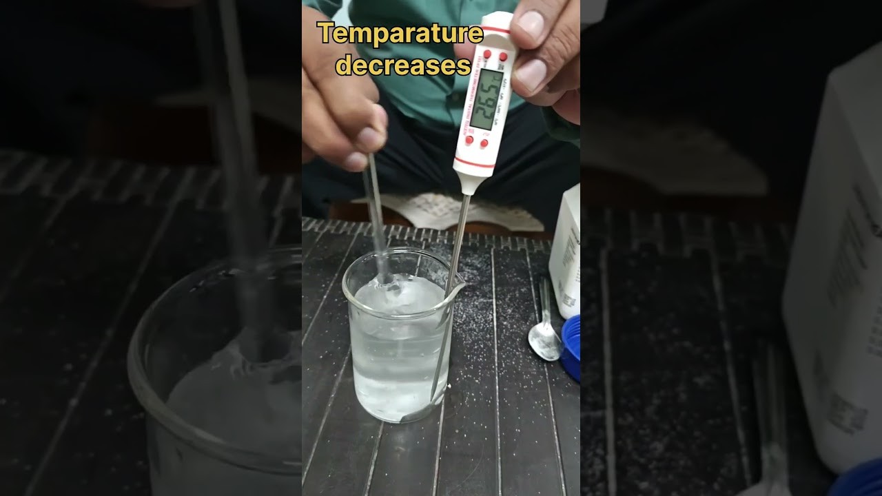 Figure 1: Working Model Setup, Scientific Diagram & Project Prototype for Endothermic Cold Pack Ammonium Chloride Dissolution Model