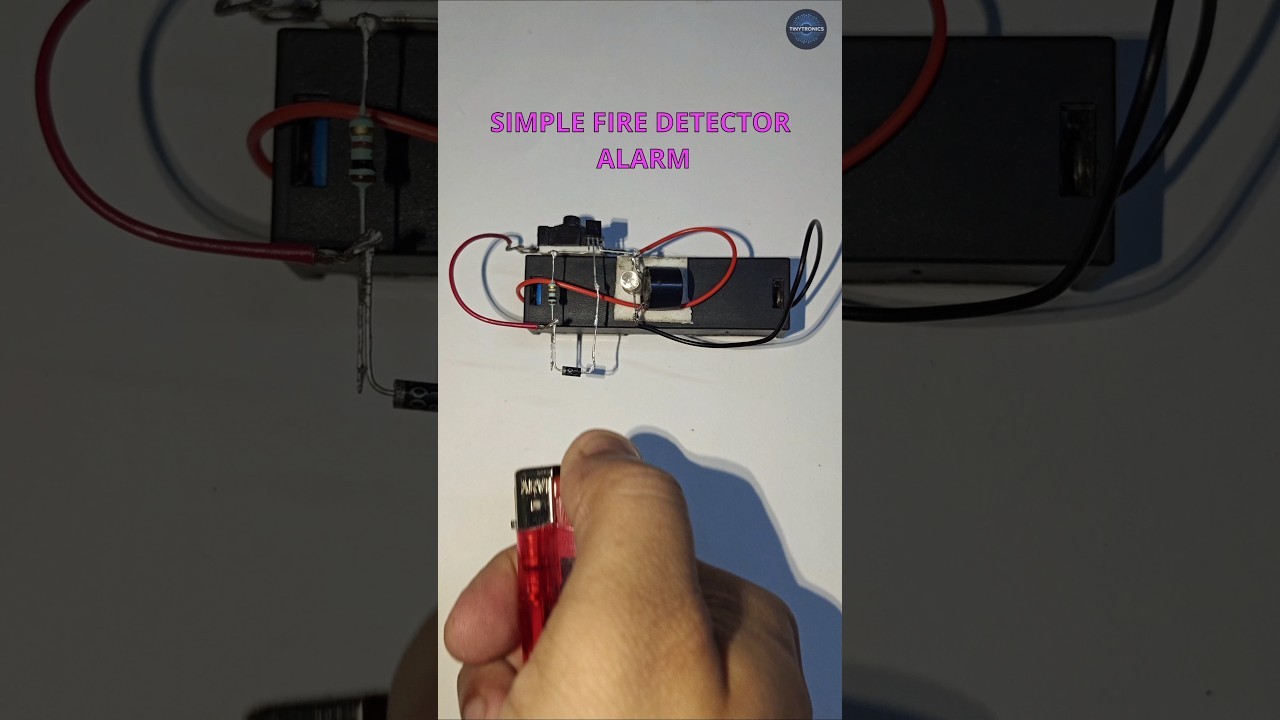 Figure 3: Working Model Setup, Scientific Diagram & Project Prototype for Fire Alarm Working Model Without Arduino