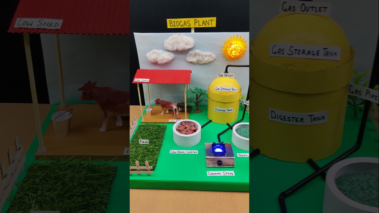 Figure 2: Working Model Setup, Scientific Diagram & Project Prototype for Fixed Dome Deenabandhu Brick Masonry Biogas Model