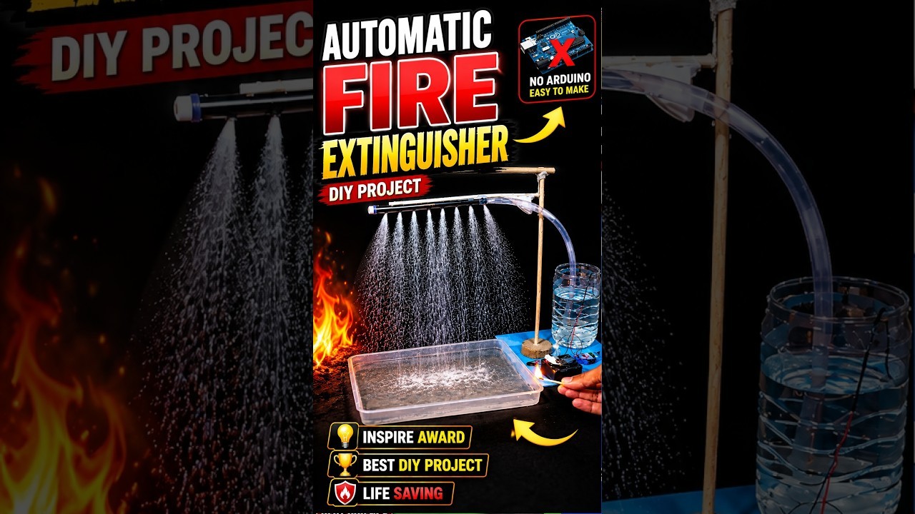 Figure 4: Working Model Setup, Scientific Diagram & Project Prototype for Foam Fire Extinguisher Aluminum Sulfate Soda Model