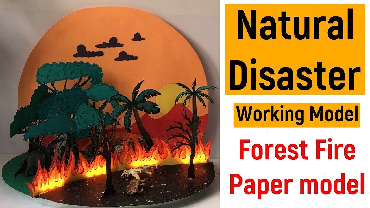 Figure 3: Working Model Setup, Scientific Diagram & Project Prototype for Forest Fire Fighting Smoke Jumper Fire Break Trench Model