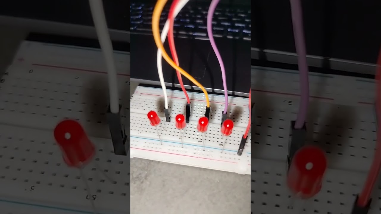 Figure 1: Working Model Setup, Scientific Diagram & Project Prototype for Four Bit Binary Counter Mechanical Toggle Lever Board
