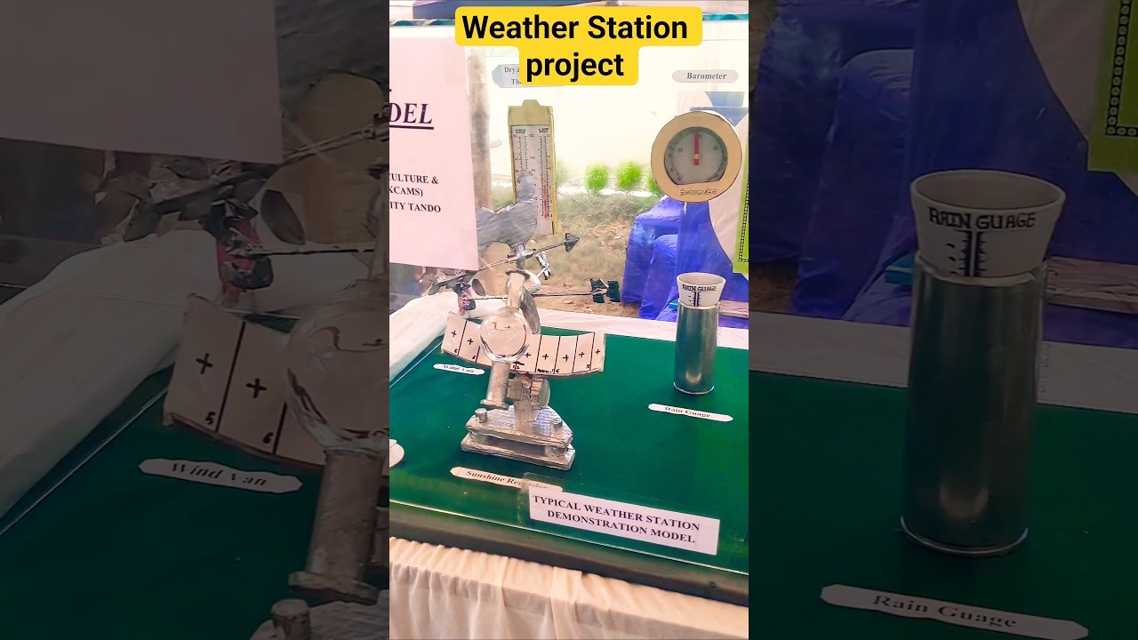 Figure 4: Working Model Setup, Scientific Diagram & Project Prototype for Four In One School Weather Station Lcd Datalogger