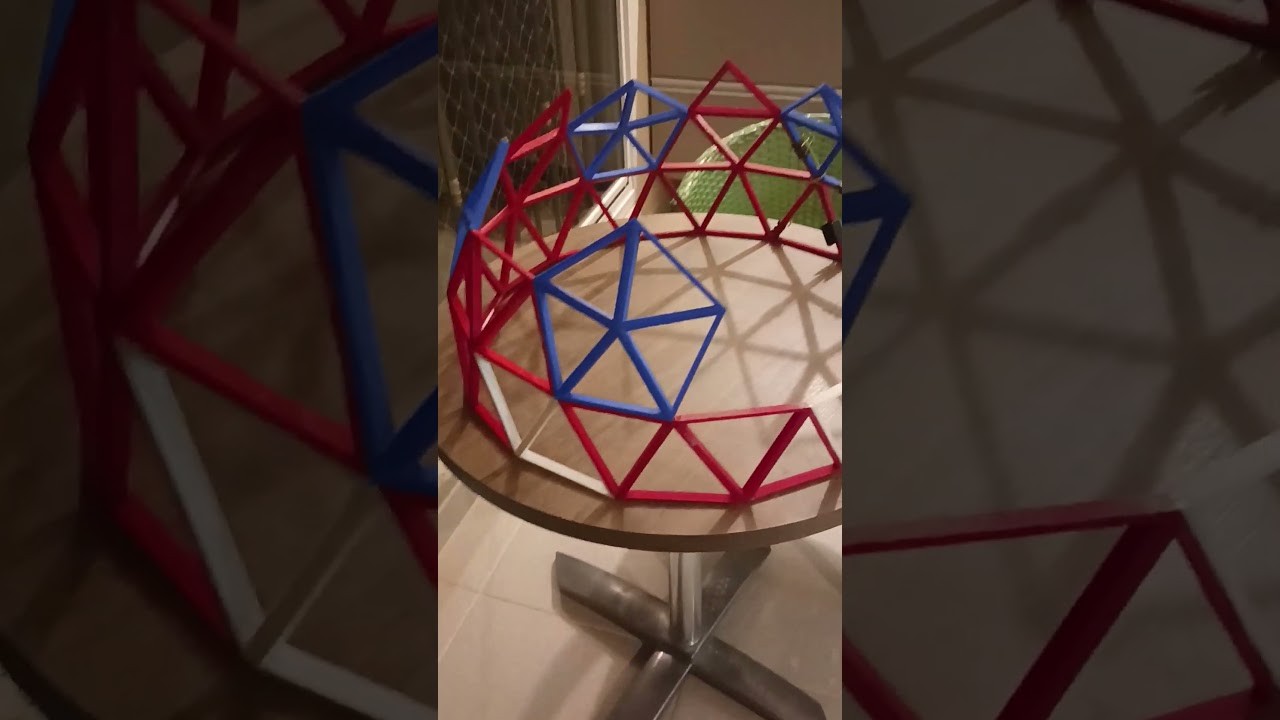 Figure 4: Working Model Setup, Scientific Diagram & Project Prototype for Geodesic Dome Icosahedral Strut Node Assembly Model