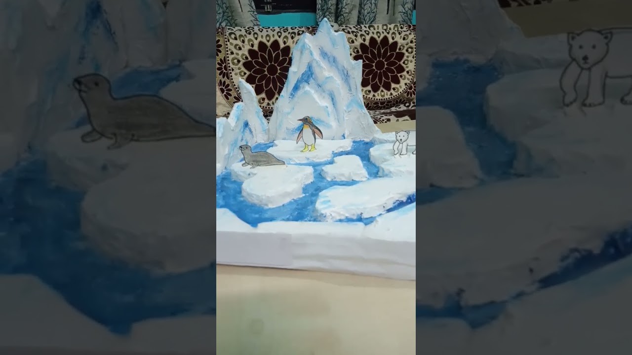 Figure 4: Working Model Setup, Scientific Diagram & Project Prototype for Glacier Moraine Glacial Striations Frozen Sand Plow Model