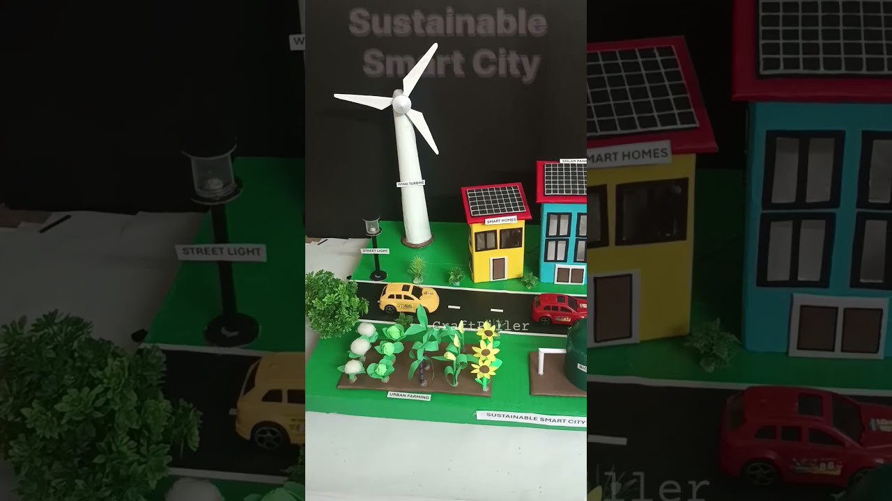 Figure 4: Working Model Setup, Scientific Diagram & Project Prototype for Green City Working Model Science Exhibition