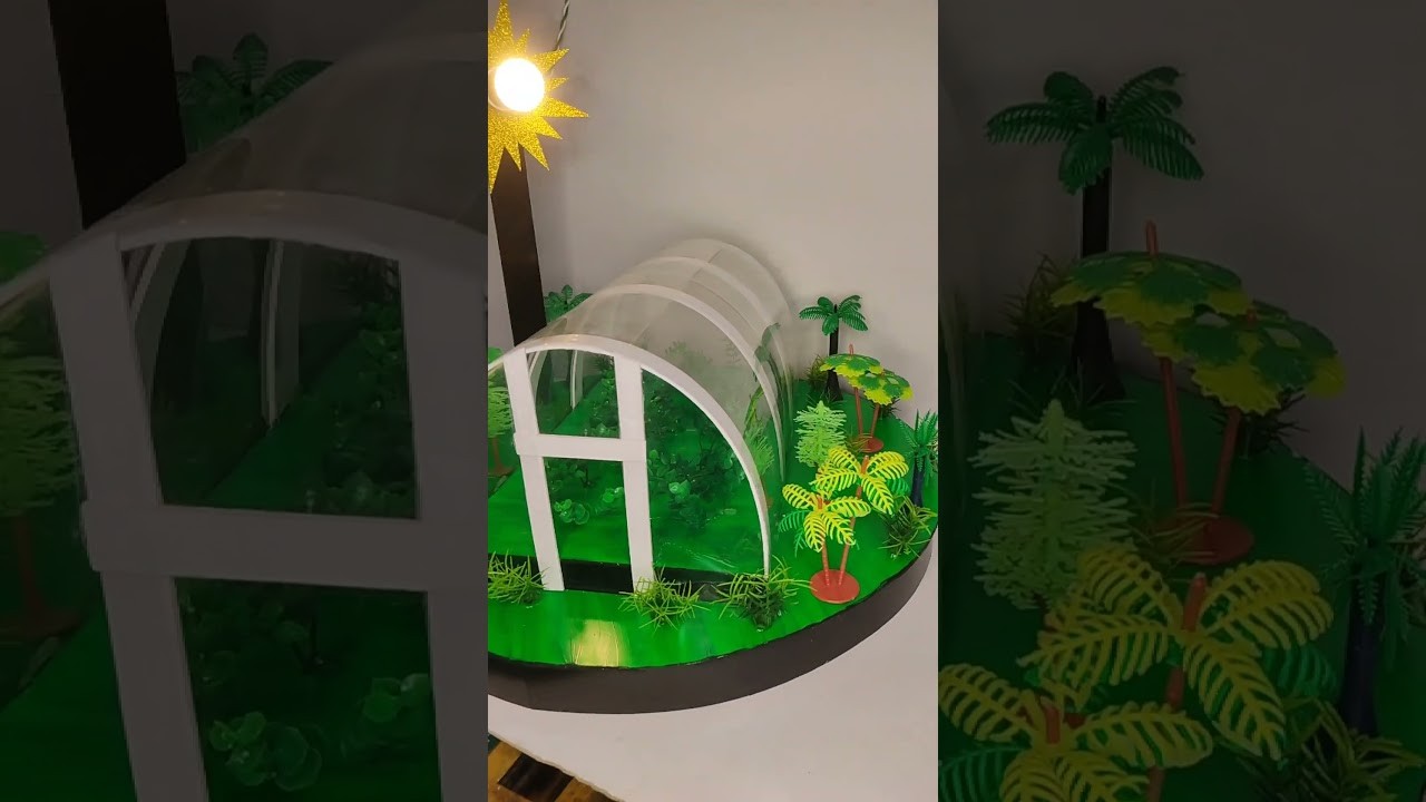 Figure 2: Working Model Setup, Scientific Diagram & Project Prototype for Greenhouse Effect Working Model