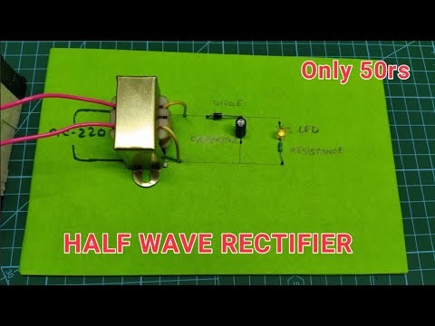 Figure 3: Working Model Setup, Scientific Diagram & Project Prototype for Half Wave Rectifier Working Model With P N Junction Diode