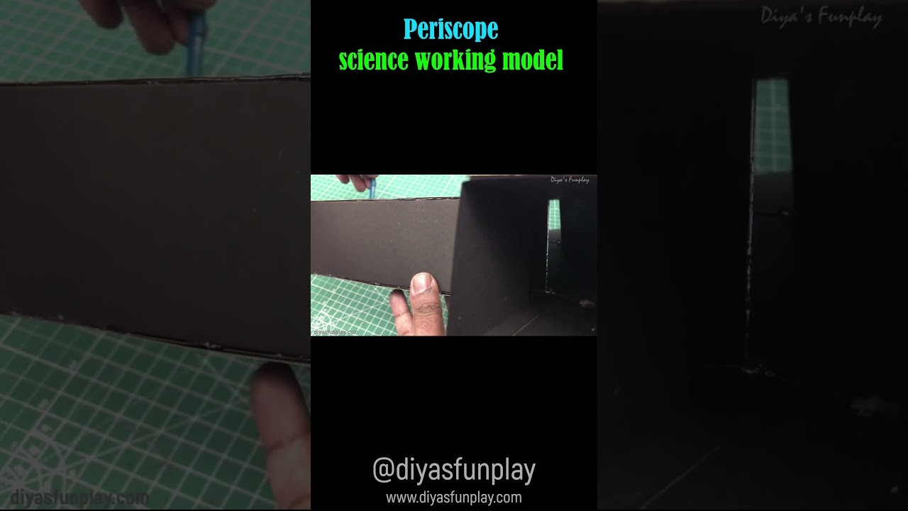 Figure 1: Working Model Setup, Scientific Diagram & Project Prototype for Head On A Platter Two Mirror Table Periscope Illusion