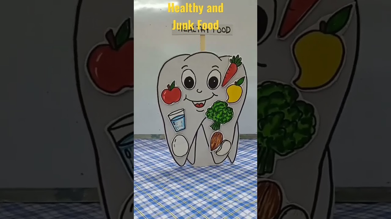 Figure 2: Working Model Setup, Scientific Diagram & Project Prototype for Healthy Food And Junk Food Working Model