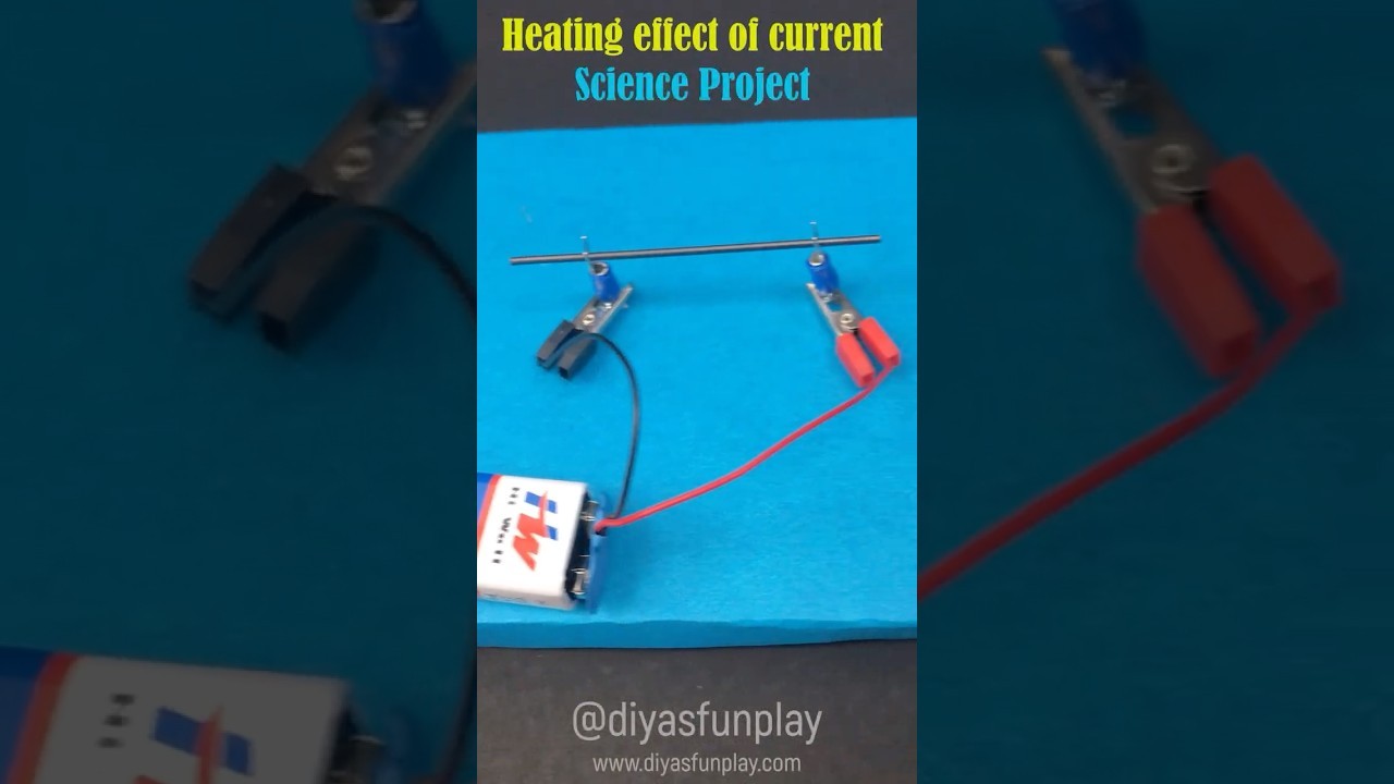 Figure 1: Working Model Setup, Scientific Diagram & Project Prototype for Heating Effect Of Electric Current Working Model