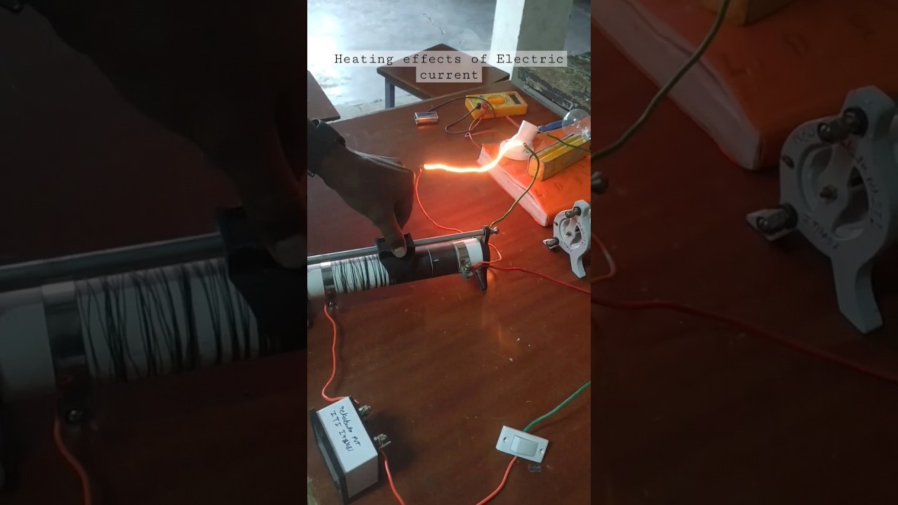 Figure 2: Working Model Setup, Scientific Diagram & Project Prototype for Heating Effect Of Electric Current Working Model