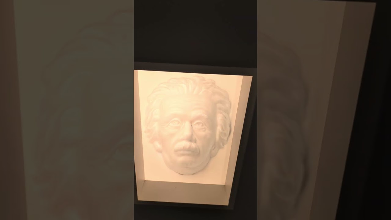 Figure 3: Working Model Setup, Scientific Diagram & Project Prototype for Hollow Face Einstein Convex Concave Mask Illusion