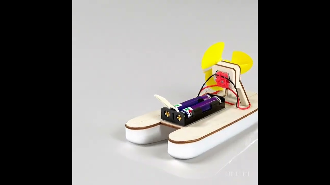 Figure 3: Working Model Setup, Scientific Diagram & Project Prototype for Hovercraft Working Model Using Cd And DC Motor