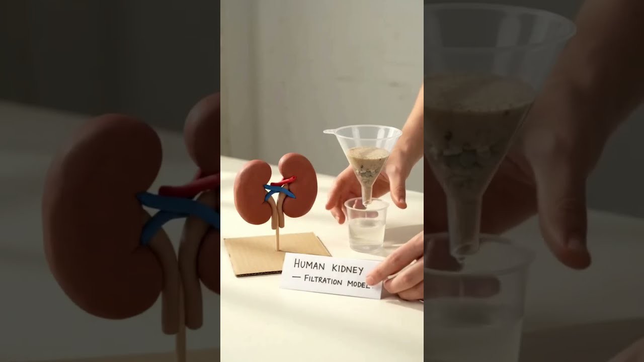 Figure 3: Working Model Setup, Scientific Diagram & Project Prototype for Human Excretory System Working Model With Water Pumping