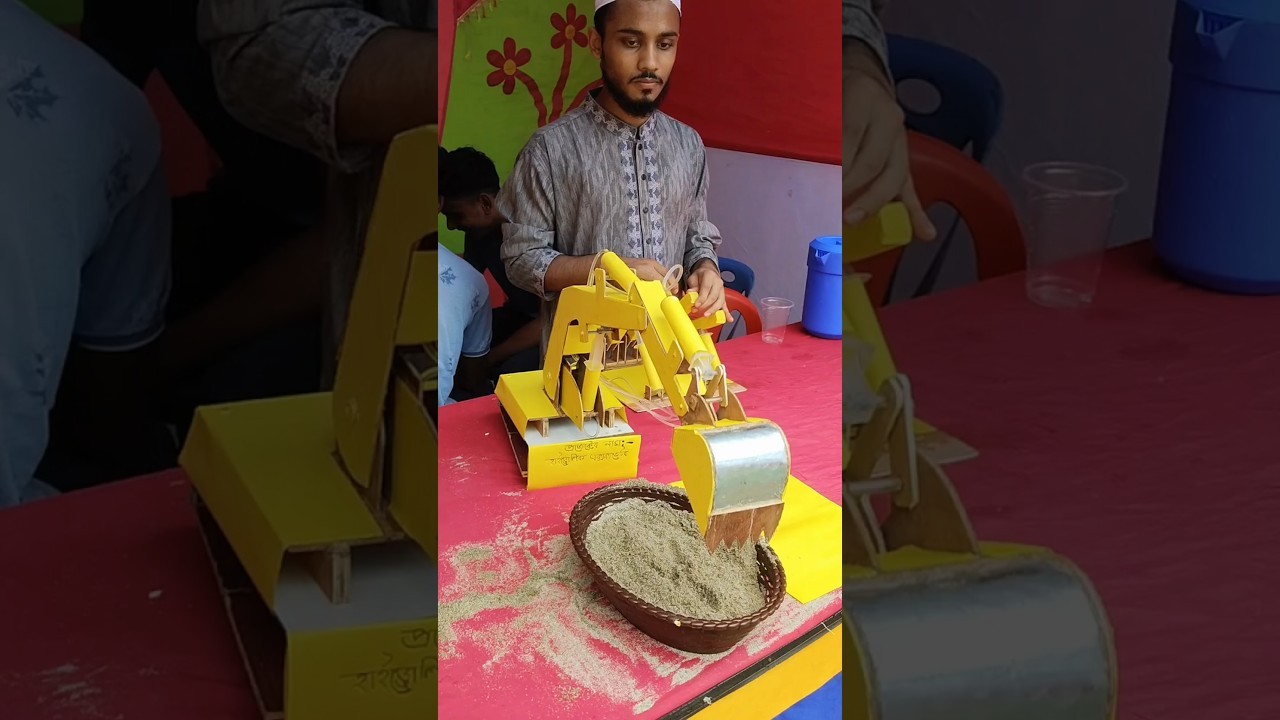 Figure 3: Working Model Setup, Scientific Diagram & Project Prototype for Hydraulic Excavator Working Model