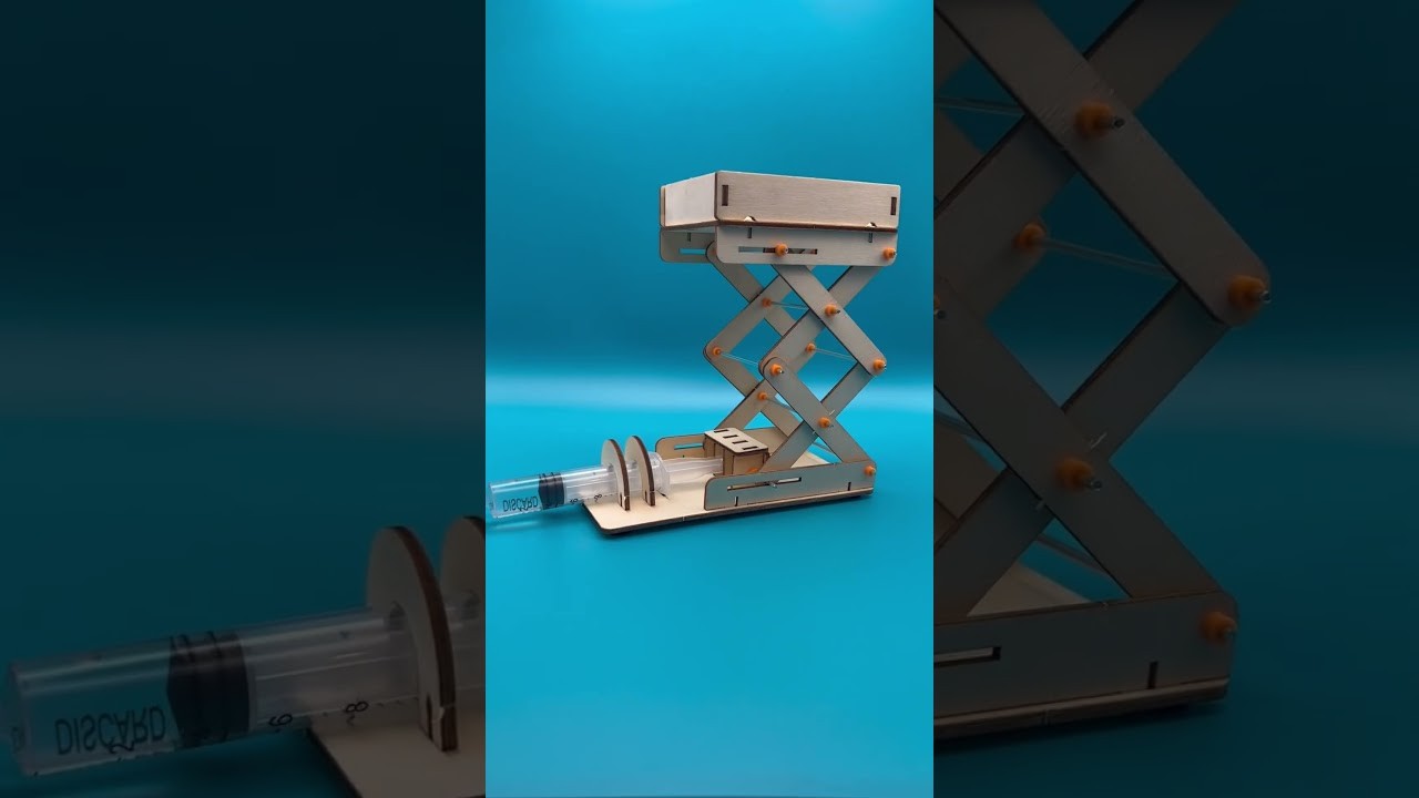 Figure 3: Working Model Setup, Scientific Diagram & Project Prototype for Hydraulic Jack Working Model Physics