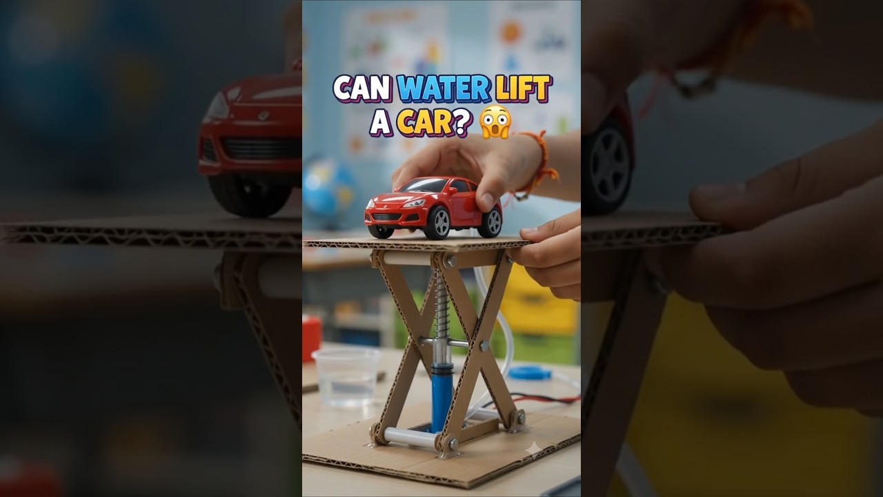 Figure 1: Working Model Setup, Scientific Diagram & Project Prototype for Hydraulic Lift Working Model Using Syringes