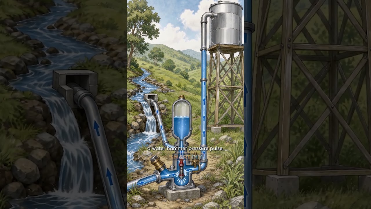 Figure 2: Working Model Setup, Scientific Diagram & Project Prototype for Hydraulic Ram Pump Water Hammer Lifter Model