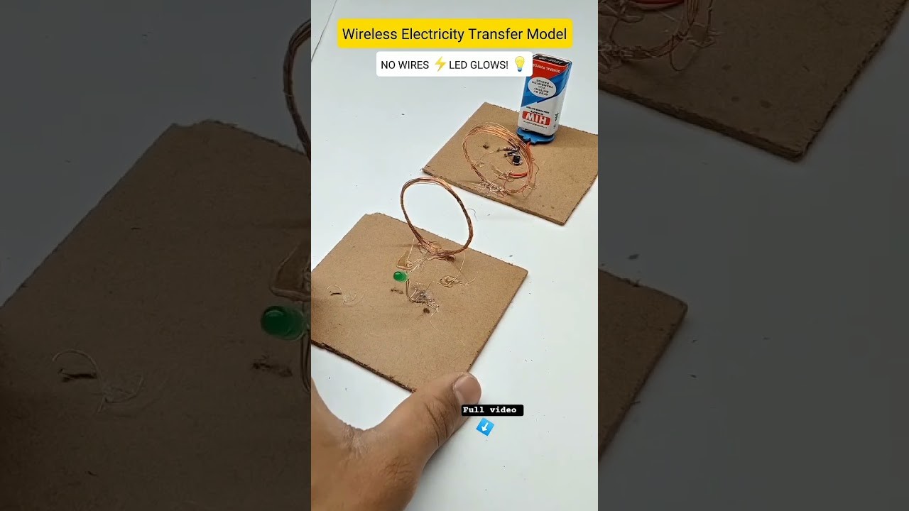 Figure 4: Working Model Setup, Scientific Diagram & Project Prototype for Inductive Coupling Wireless Table Lamp Model