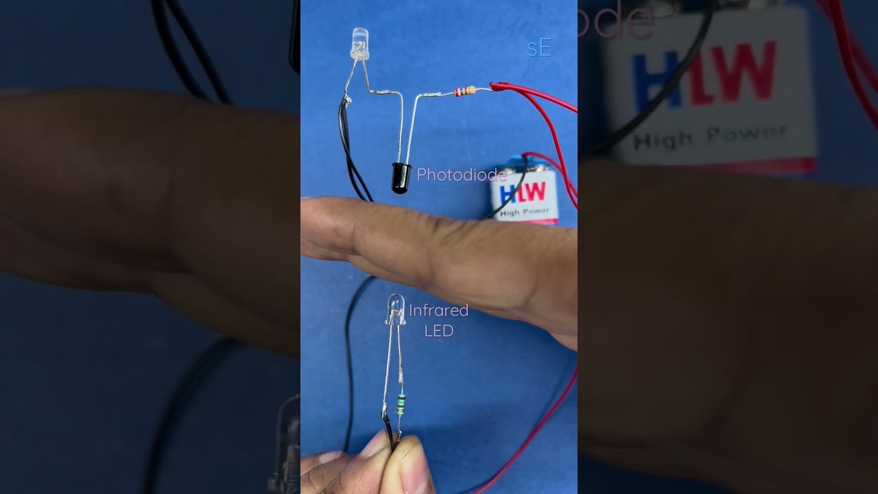 Figure 3: Working Model Setup, Scientific Diagram & Project Prototype for Infrared Remote Tester Phototransistor Indicator Model