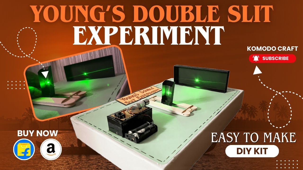 Figure 2: Working Model Setup, Scientific Diagram & Project Prototype for Interference Of Light Young's Double Slit Working Model