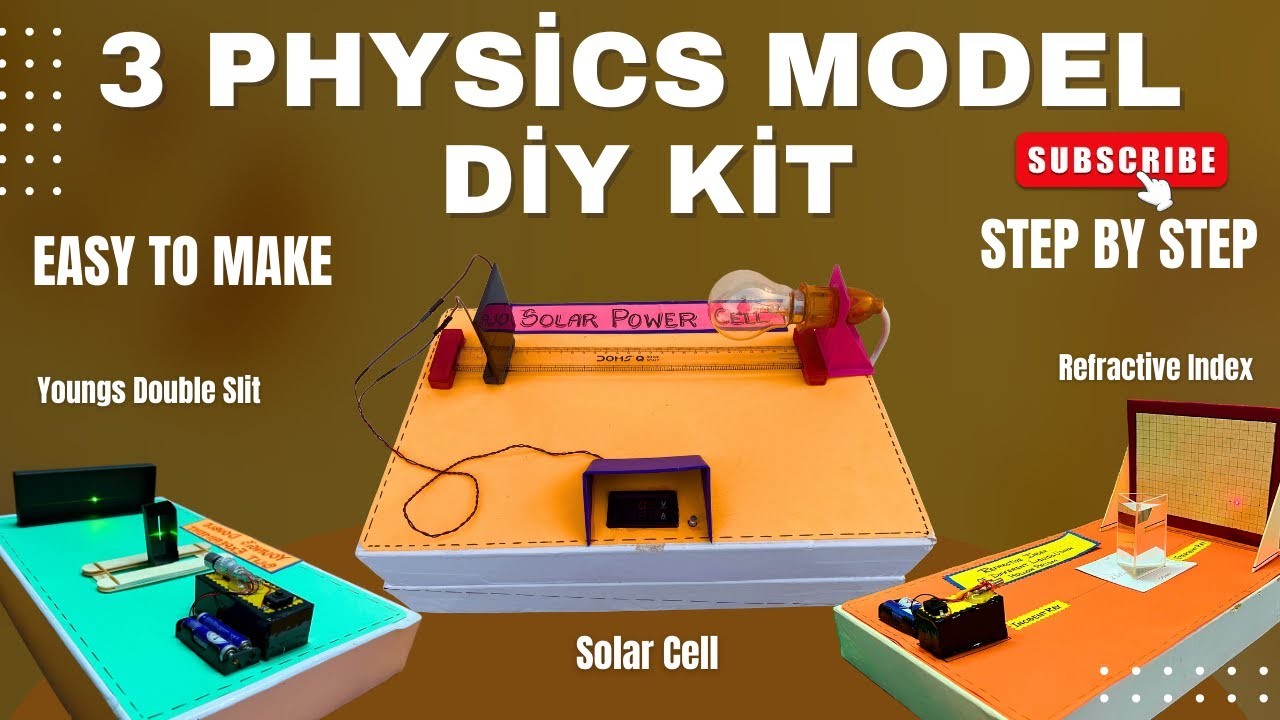 Figure 3: Working Model Setup, Scientific Diagram & Project Prototype for Interference Of Light Young's Double Slit Working Model