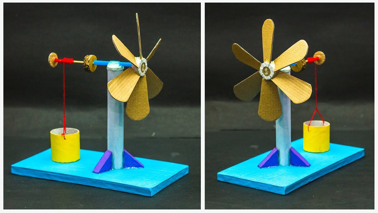 Figure 3: Working Model Setup, Scientific Diagram & Project Prototype for Kaplan Variable Pitch Propeller Turbine Model