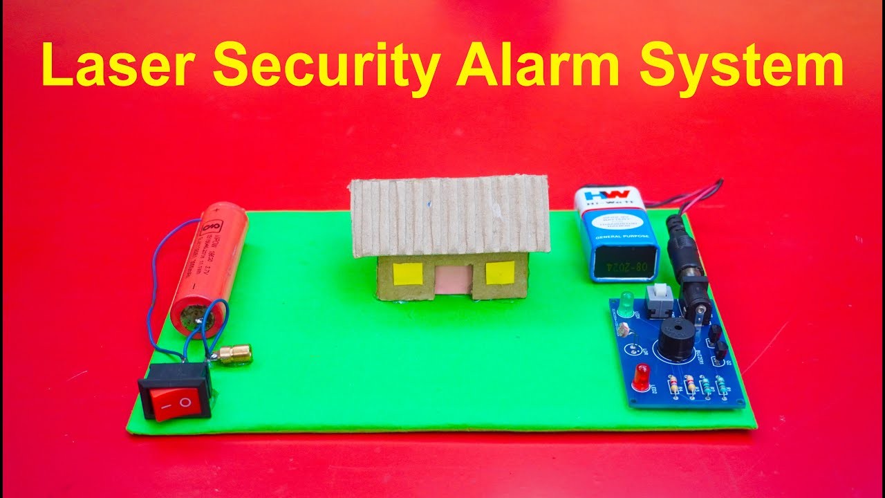 Figure 2: Working Model Setup, Scientific Diagram & Project Prototype for Laser Tripwire Alarm Multizone Prison Corridor Model