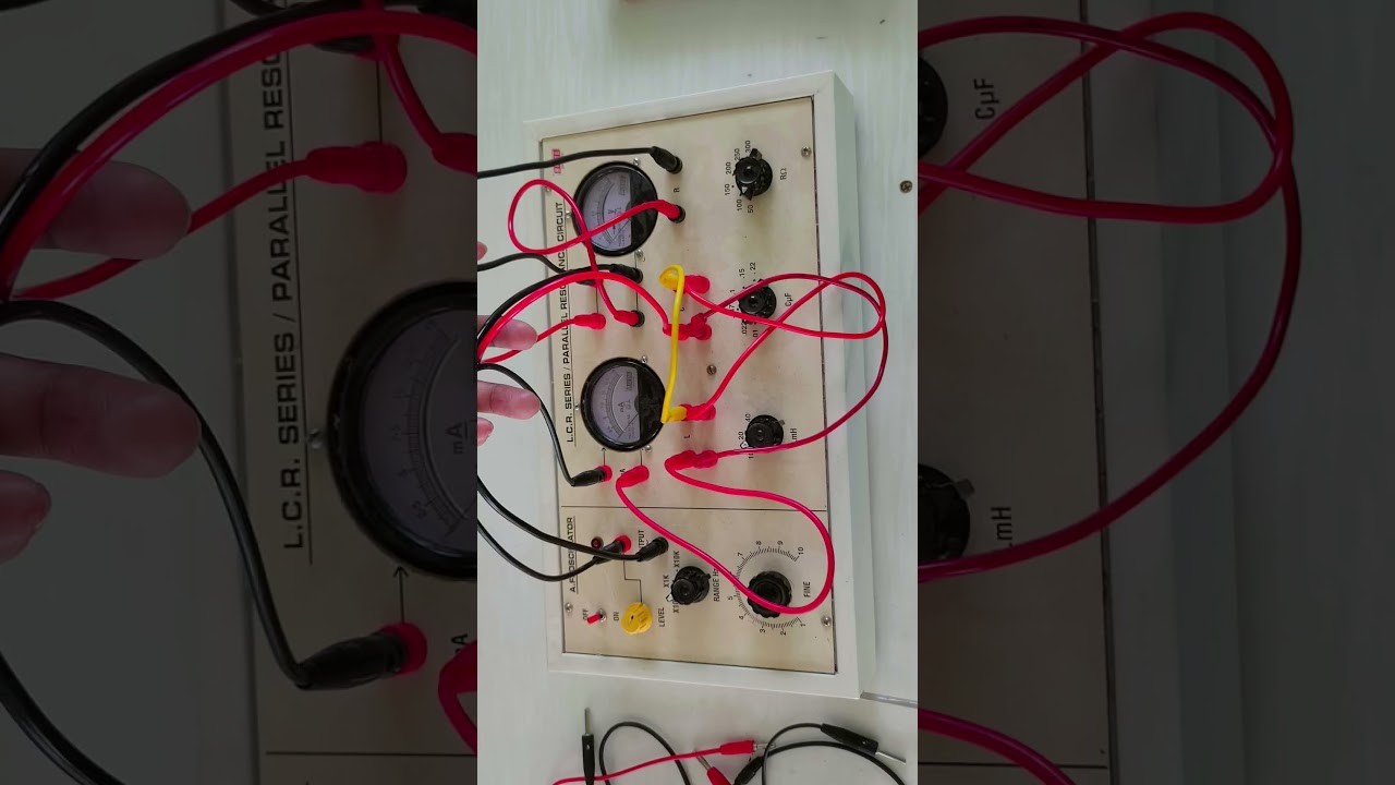 Figure 4: Working Model Setup, Scientific Diagram & Project Prototype for Lcr Series Resonance Circuit Working Model