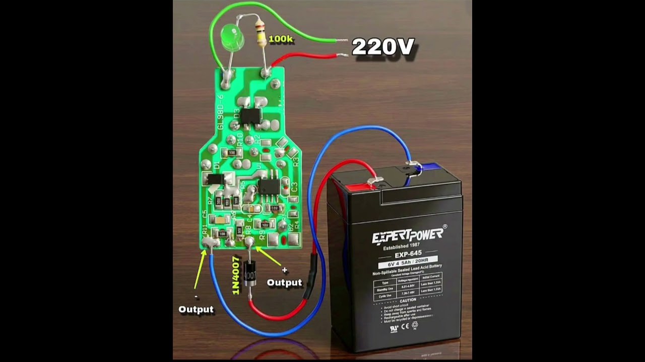 Figure 1: Working Model Setup, Scientific Diagram & Project Prototype for Lead Acid Accumulator Sulfuric Acid Charging Circuit Model