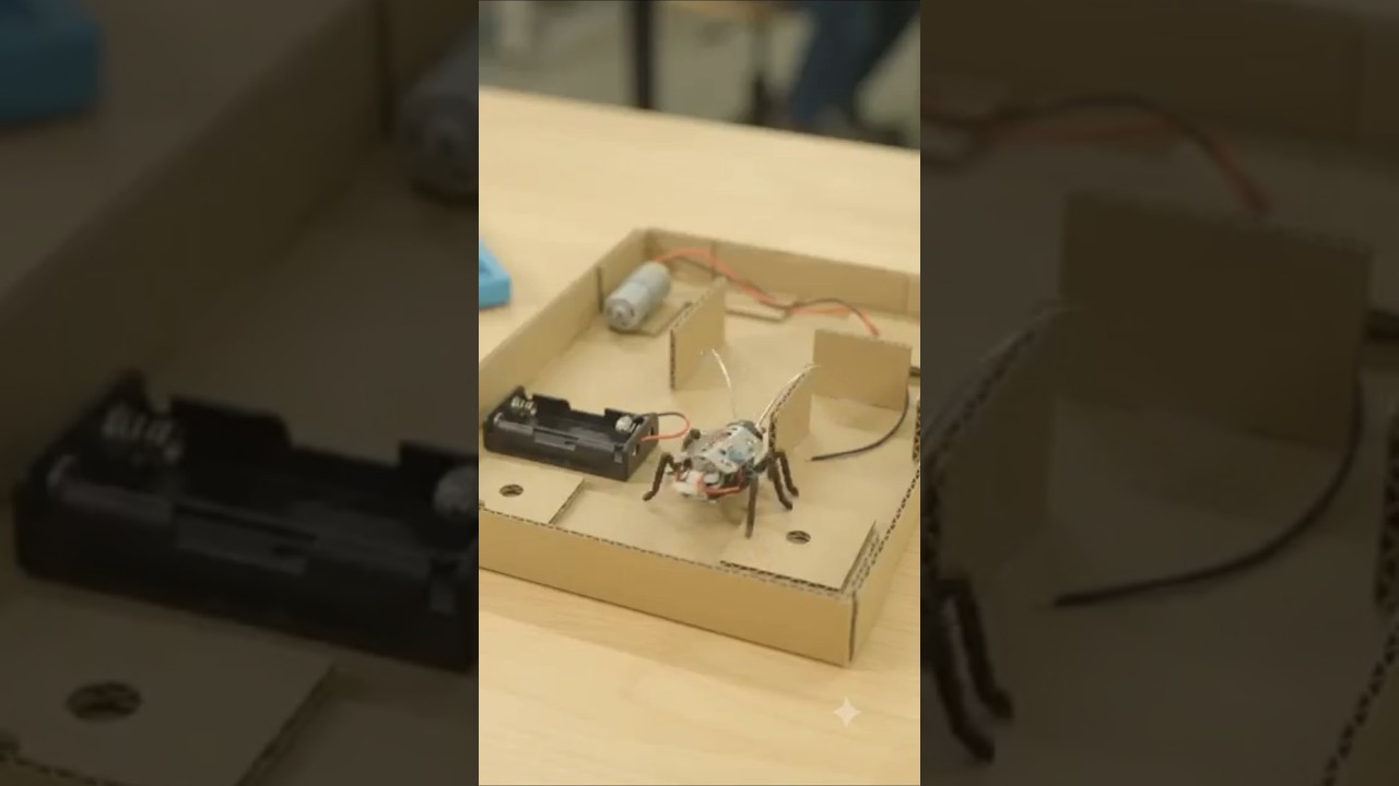 Figure 4: Working Model Setup, Scientific Diagram & Project Prototype for Light Avoiding Photophobic Cockroach Robot Model