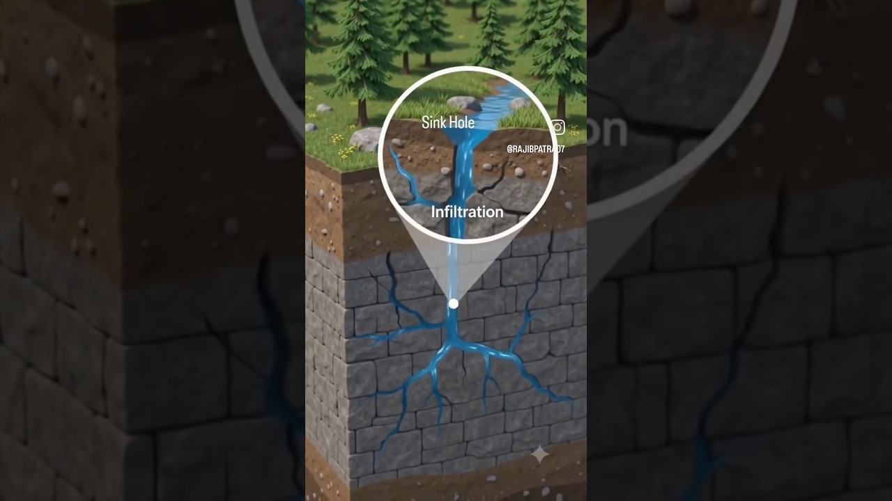 Figure 4: Working Model Setup, Scientific Diagram & Project Prototype for Limestone Karst Sinkhole Underground Cavern Collapse Model