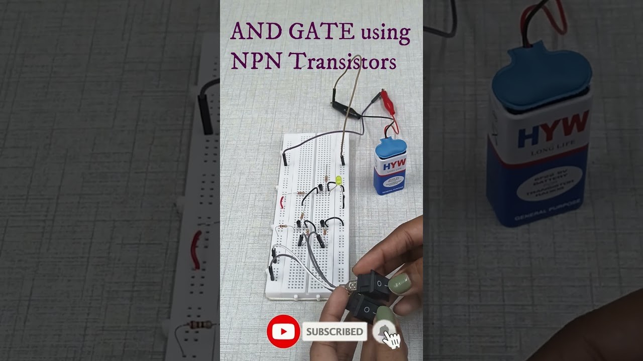 Figure 4: Working Model Setup, Scientific Diagram & Project Prototype for Logic Gates Working Model Using Diodes And Transistors